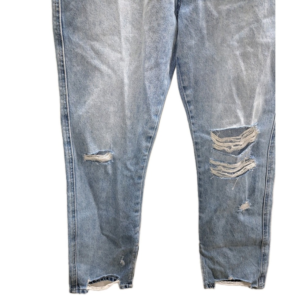 Vervet Straight Split Hem Blue Jeans Womens Size 29 Distressed 100% Cotton - Picture 3 of 8